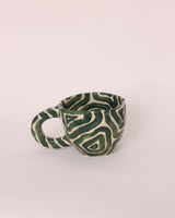 Rolanda Mug - Green Bold Topographic