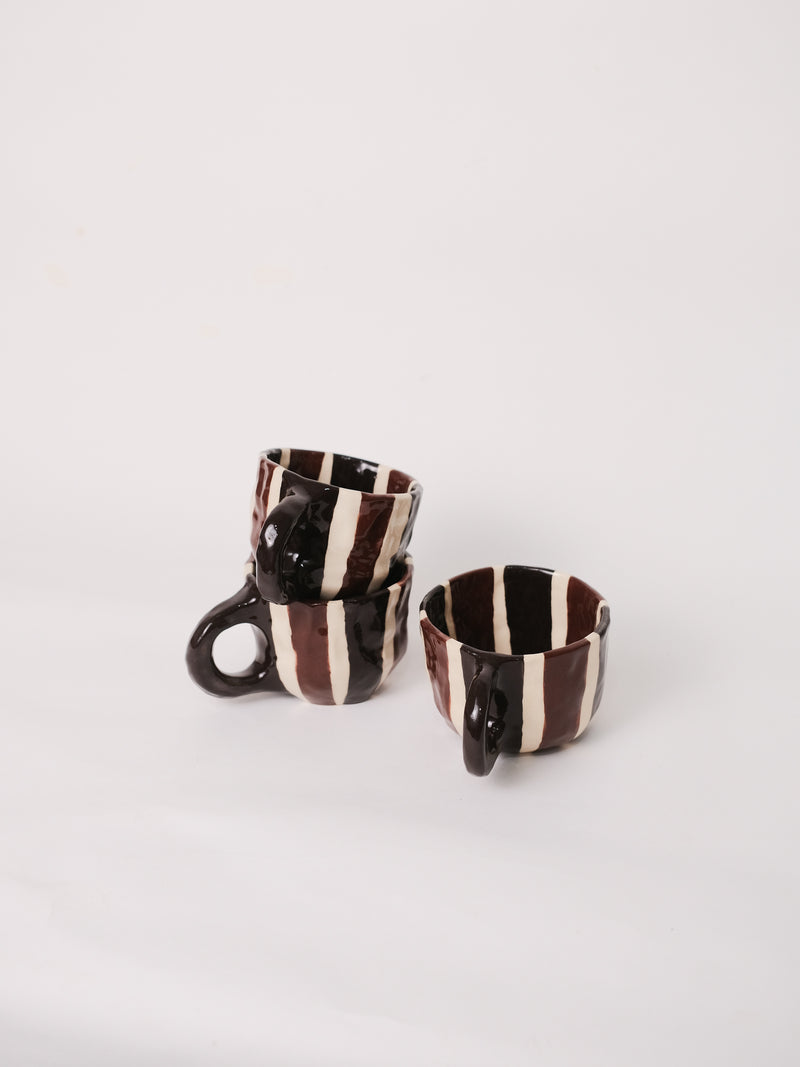 Two Tone Stripes Mug - conloque 𖦹 liberárte