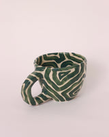 Rolanda Mug - Green Bold Topographic