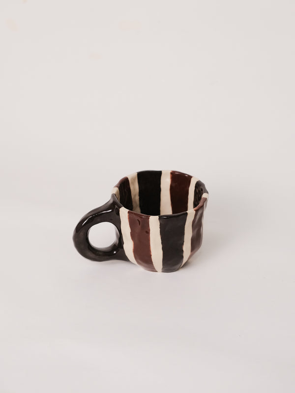Two Tone Stripes Mug - conloque 𖦹 liberárte
